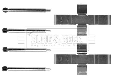 BORG & BECK Комплектующие, колодки дискового тормоза BBK1086